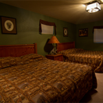 The rooms at The Bluffs lodge